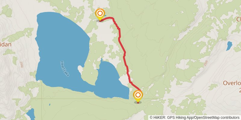 Heart River Trail via CDT stage 2 Map