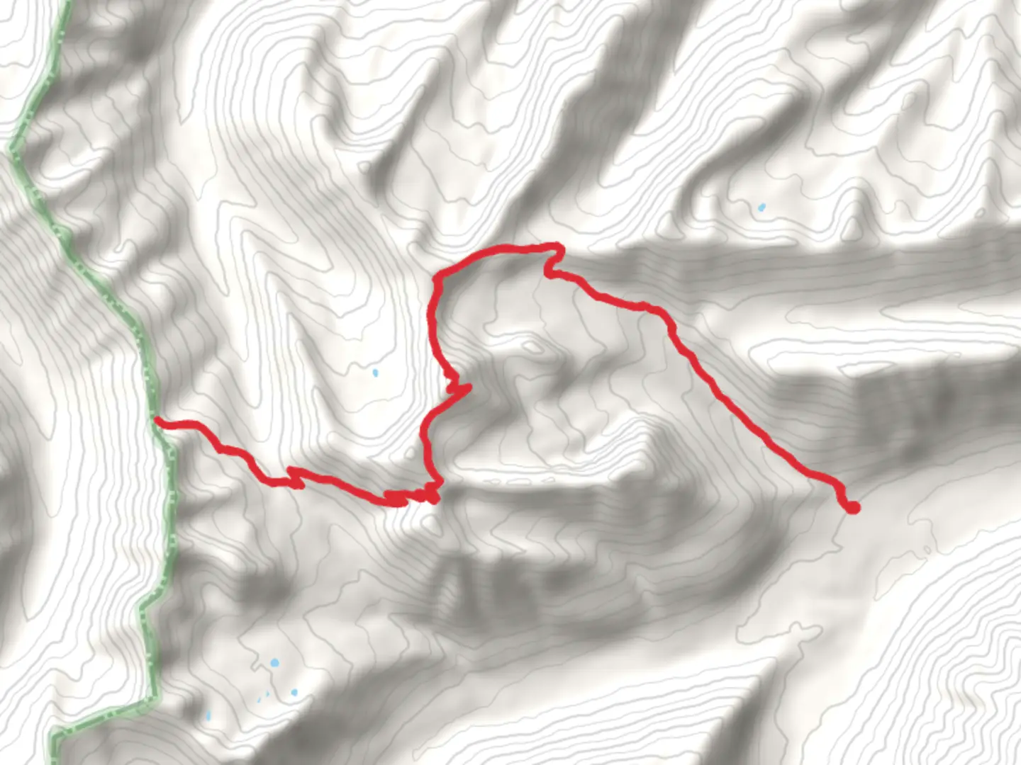 An image depicting the trail Ninko - Thompson Seton Trail and its surrounding area.