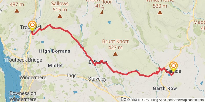 Head to Head Walk stage 14 Map