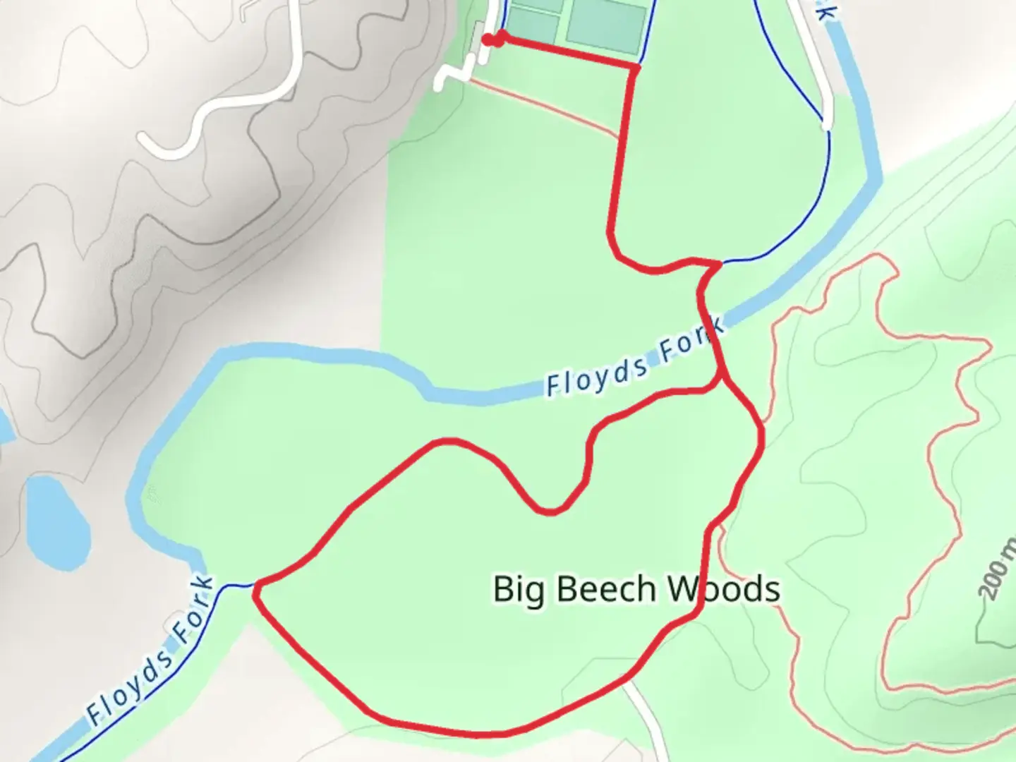 An image depicting the trail Prairie Preserve Trail and Louisville Loop and its surrounding area.