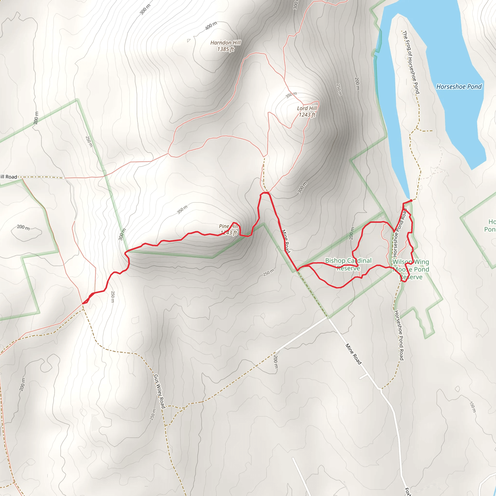 Pine Hill Loop mobile static map