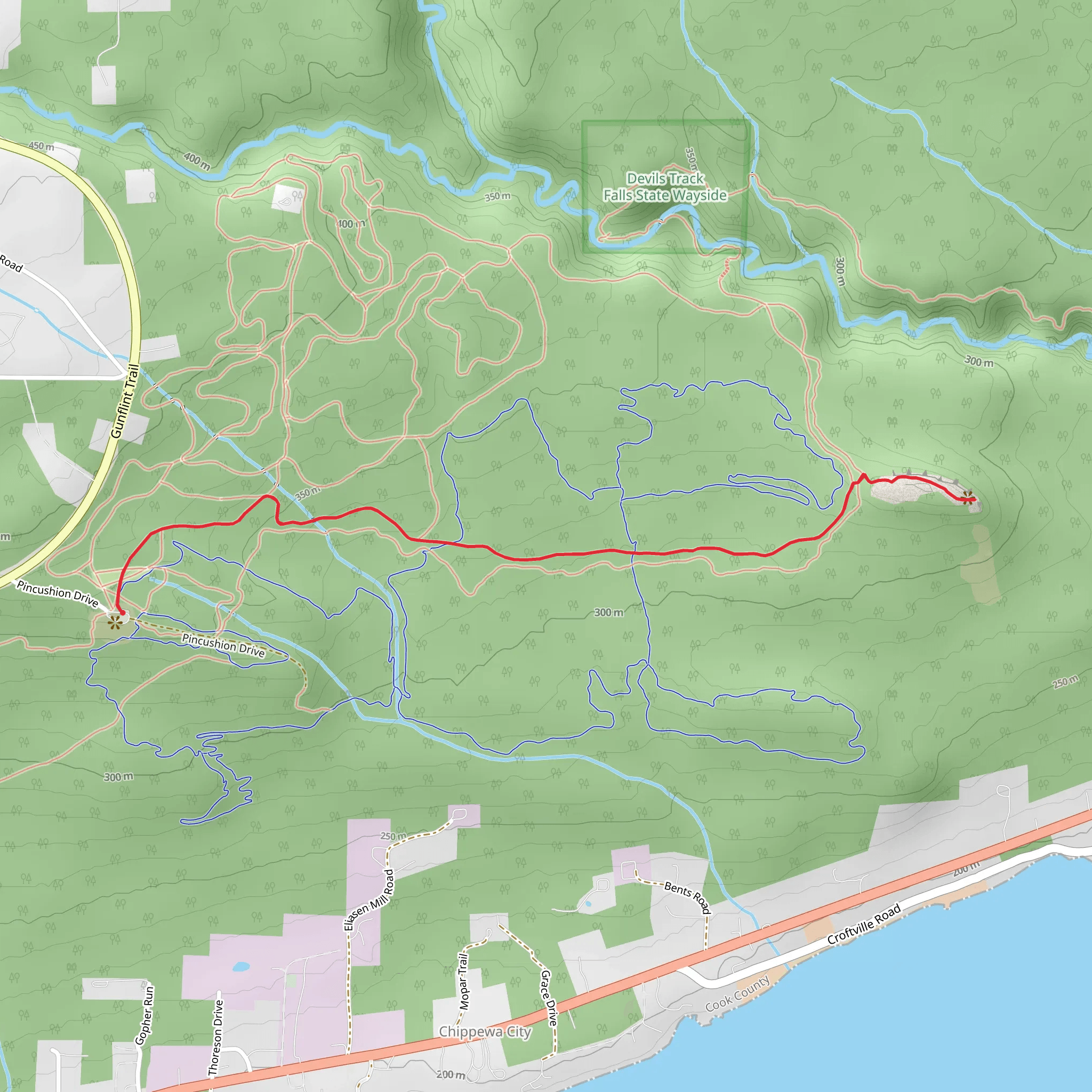 Pincushion Mountain mobile static map