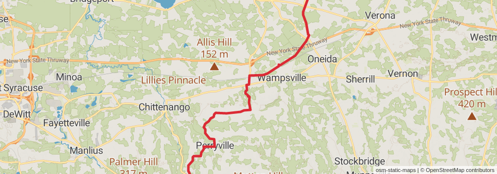 American Perimeter Trail - New York to Maine stage 21 Map