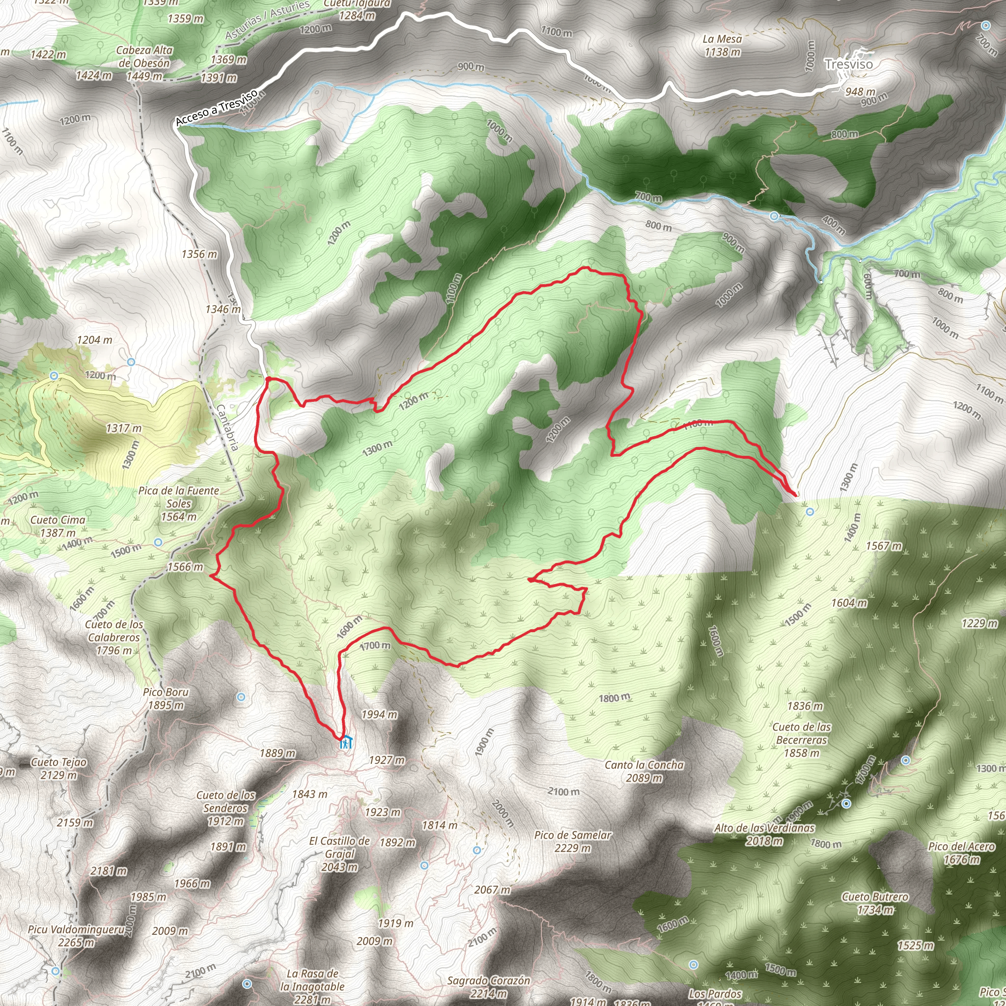 Macizo de Ándara PR PNPE 28 mobile static map