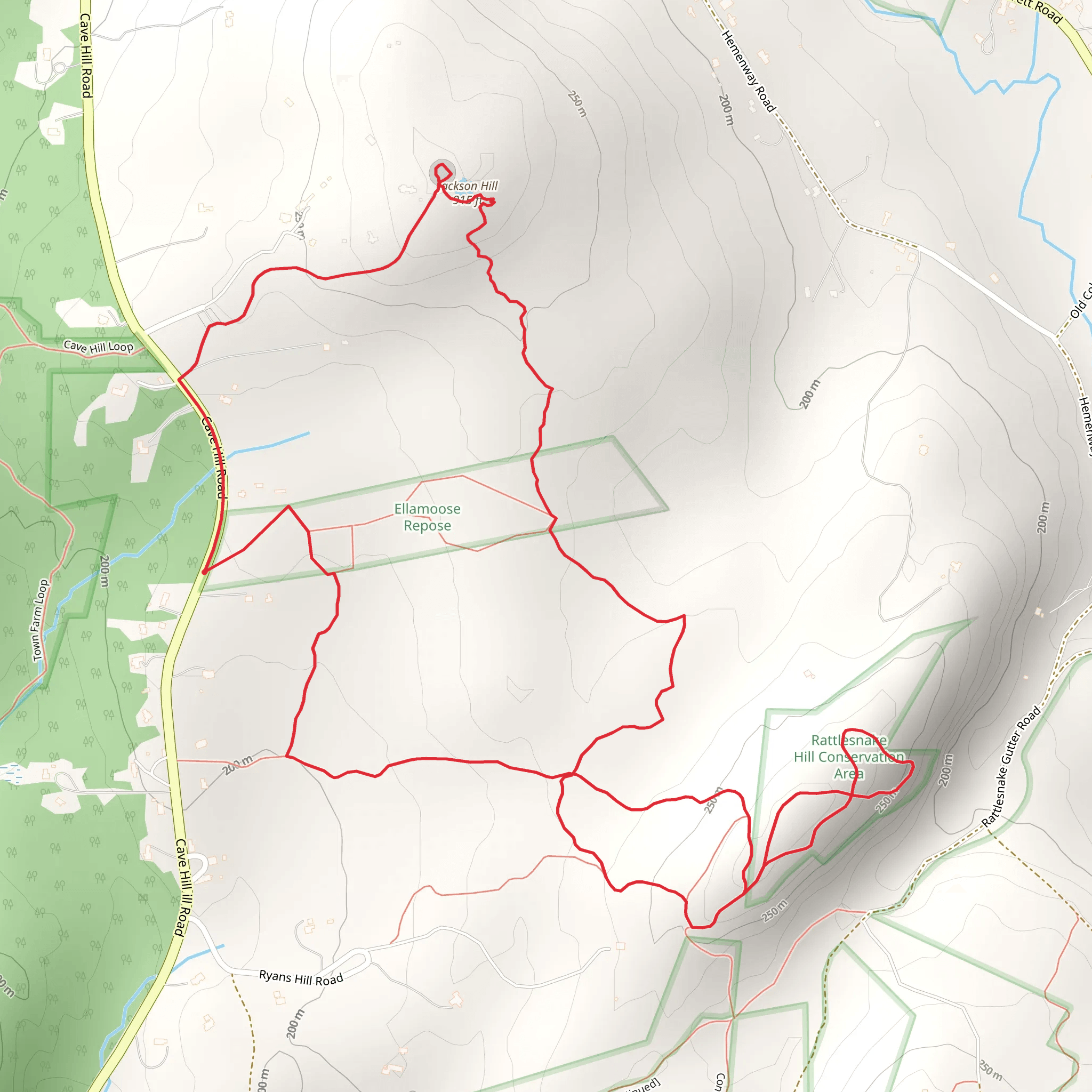 Jackson Hill Loop mobile static map