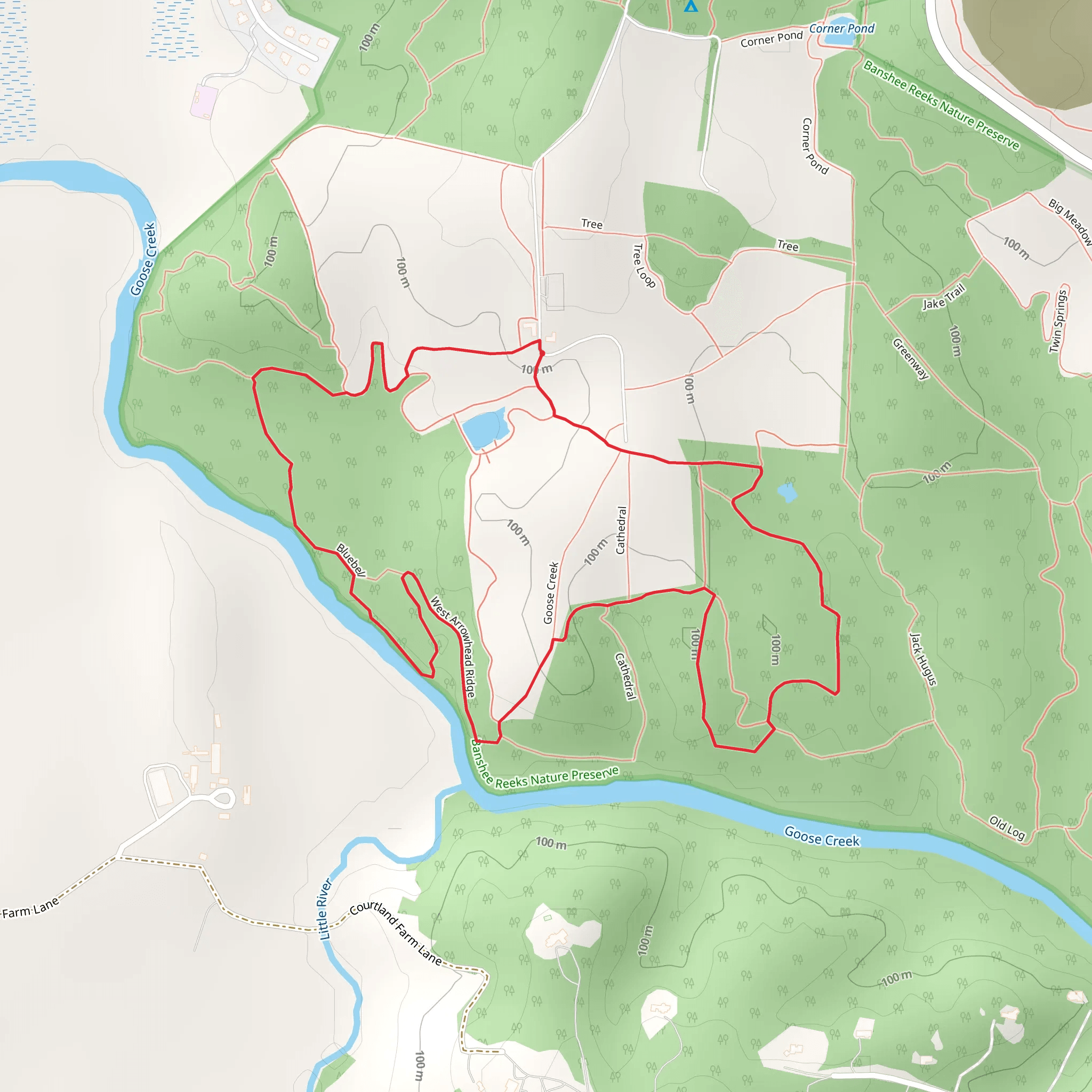 West Arrowhead Ridge Loop mobile static map