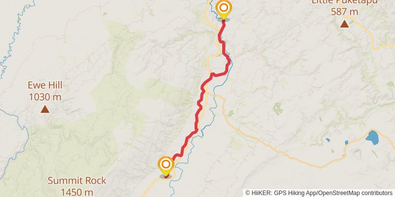 Otago Central Rail Trail stage 7 Map