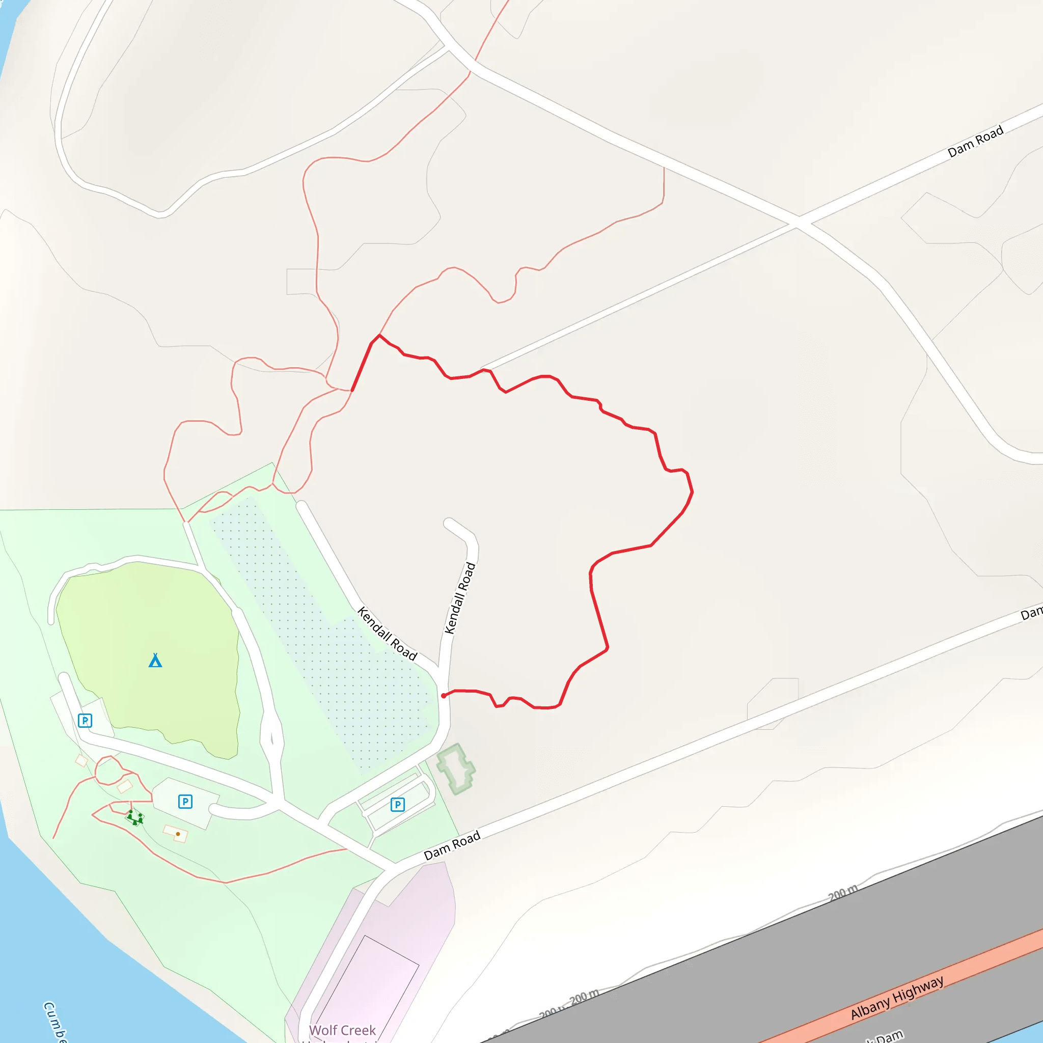 Kendall Road mobile static map