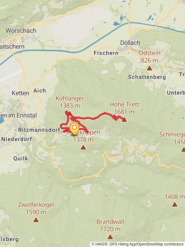 Hohe Trett mobile static map