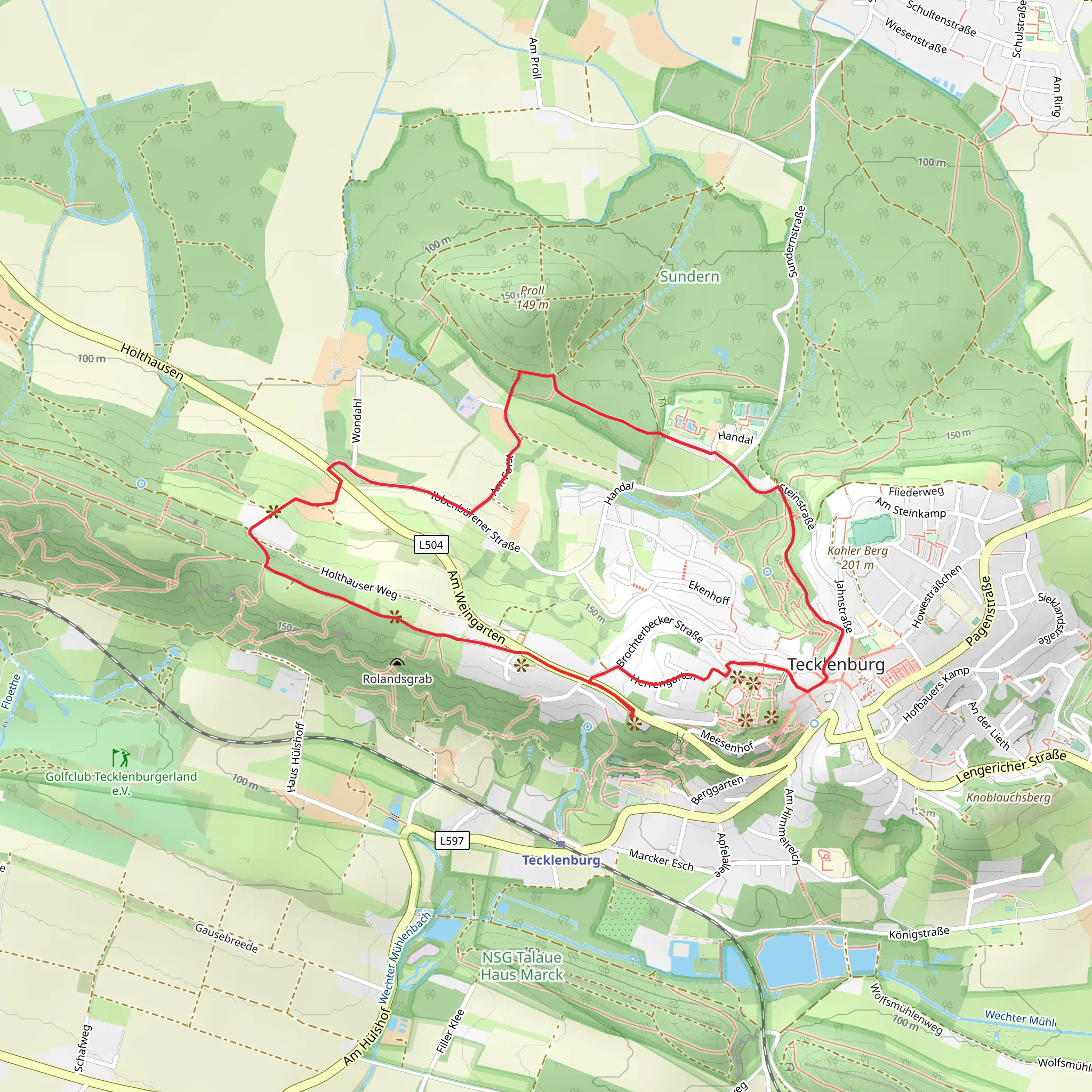 Rheine Lienen Loop mobile static map