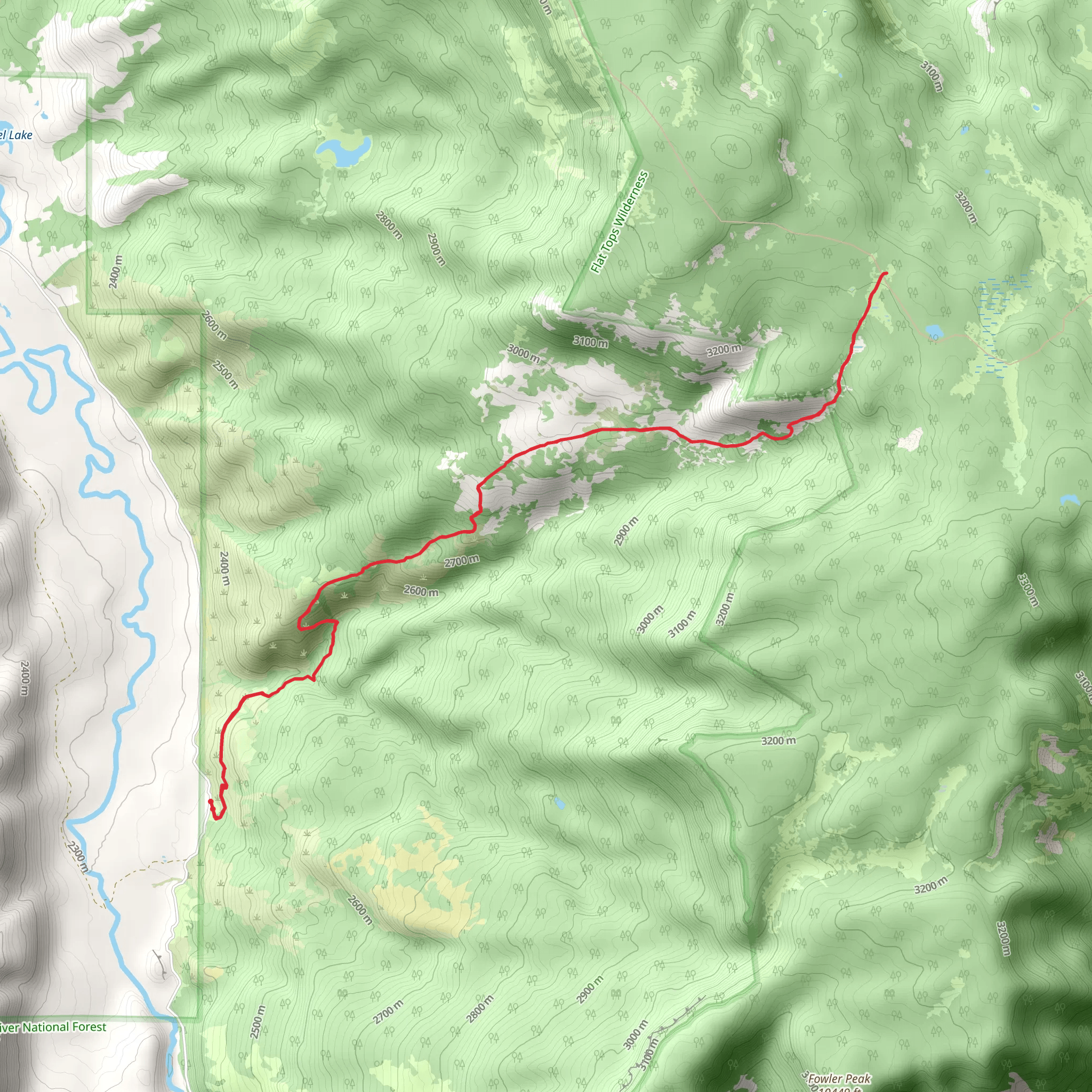 Hill Creek Trail mobile static map