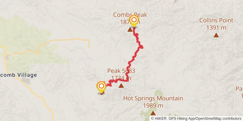 Pacific Crest Trail - Southern California stage 11 Map