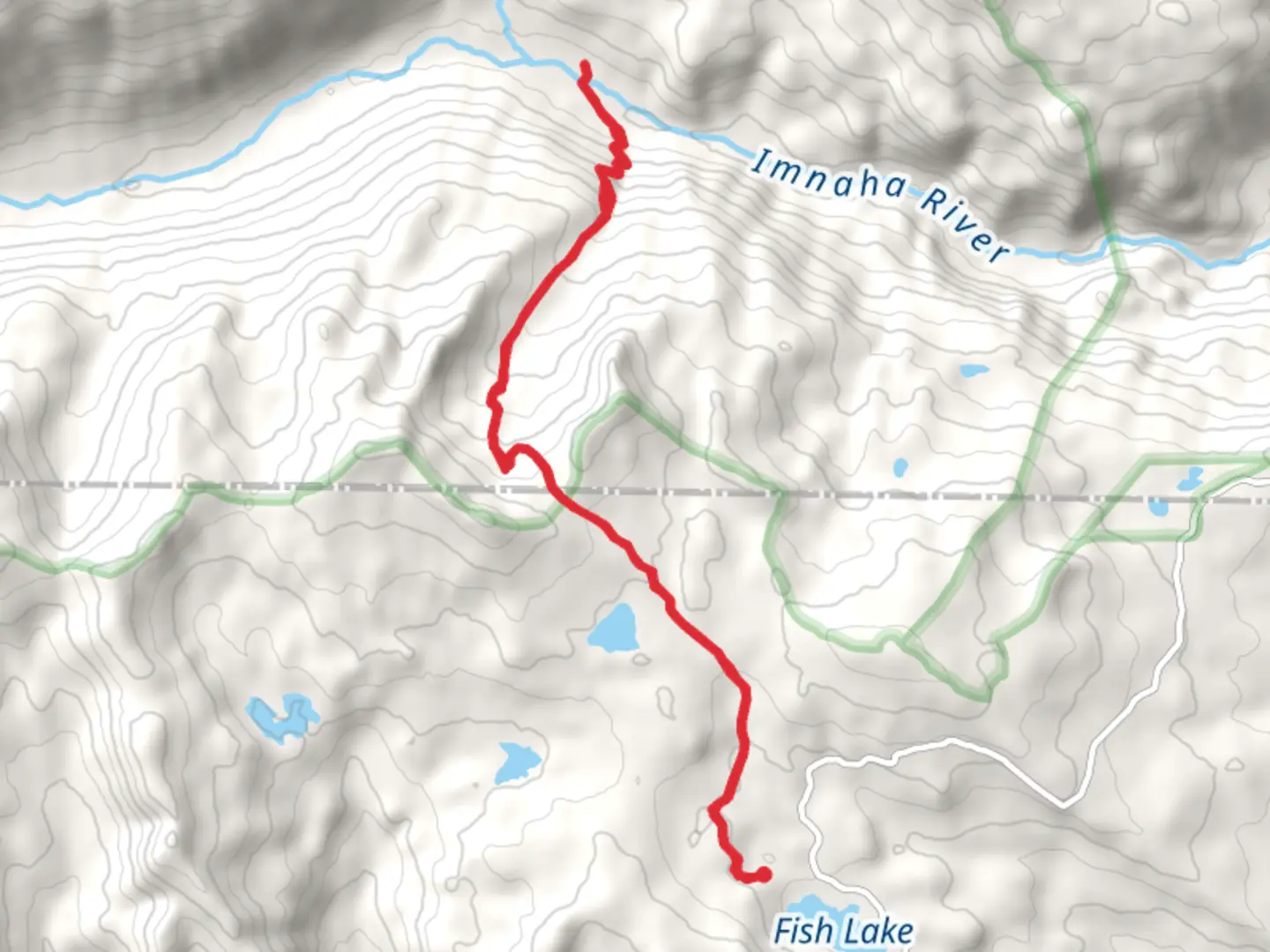 An image depicting the trail Deadman Trail and its surrounding area.