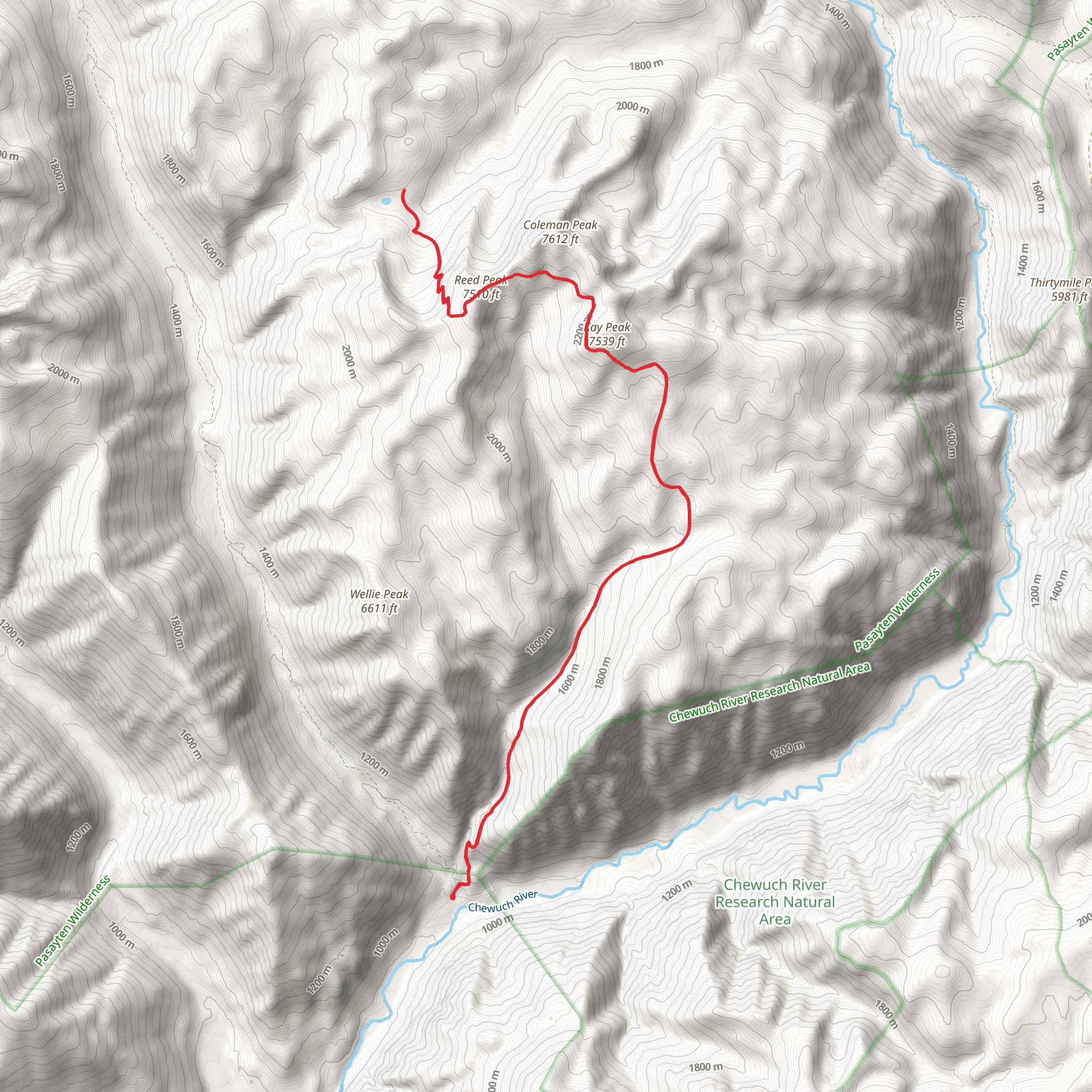 Little Andrews Trail mobile static map