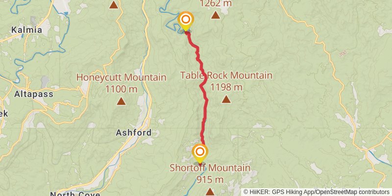 Linville Gorge Trail stage 2 Map