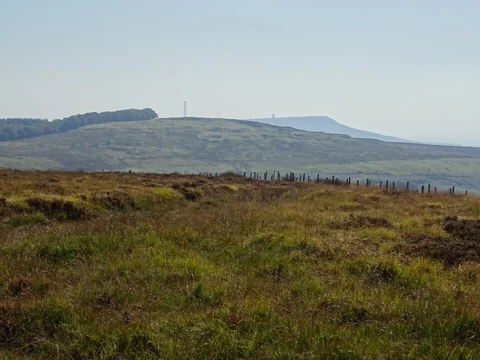 An image depicting the trail Cockshutford, Abdon and Brown Clee Hill Loop and its surrounding area.