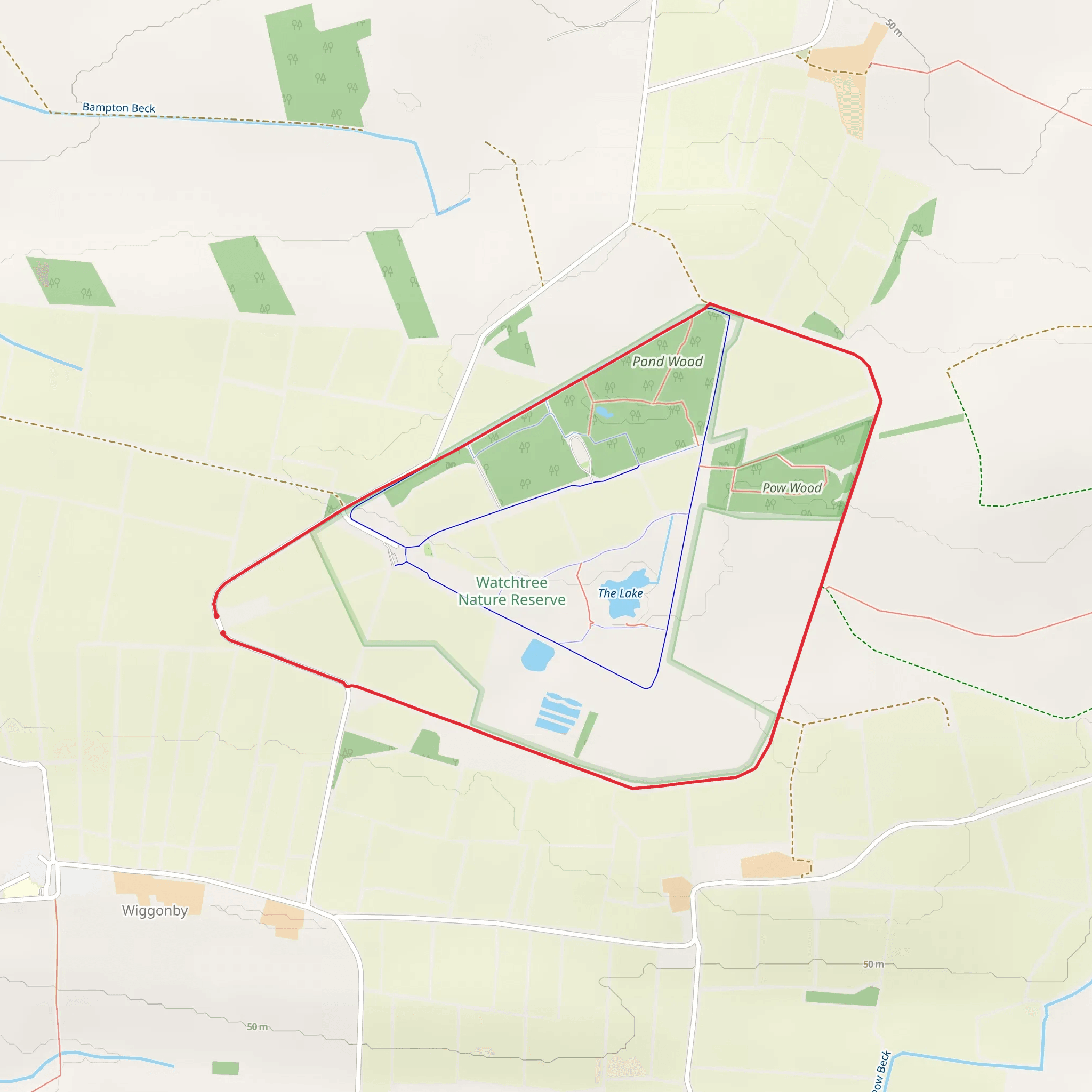 Watchtree Nature Reserve mobile static map