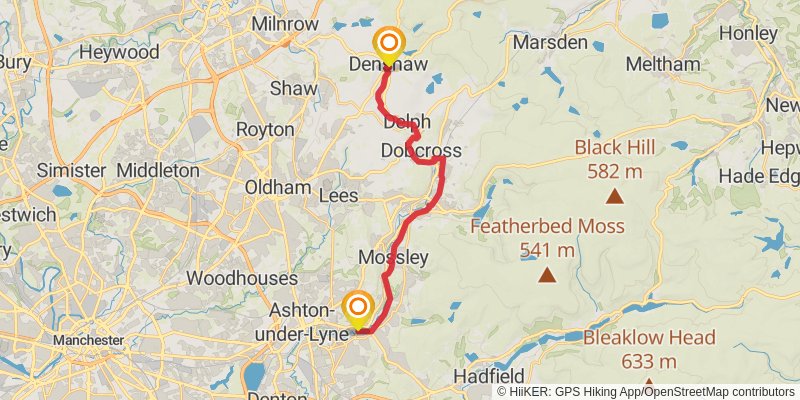 Tame Valley Way stage 2 Map