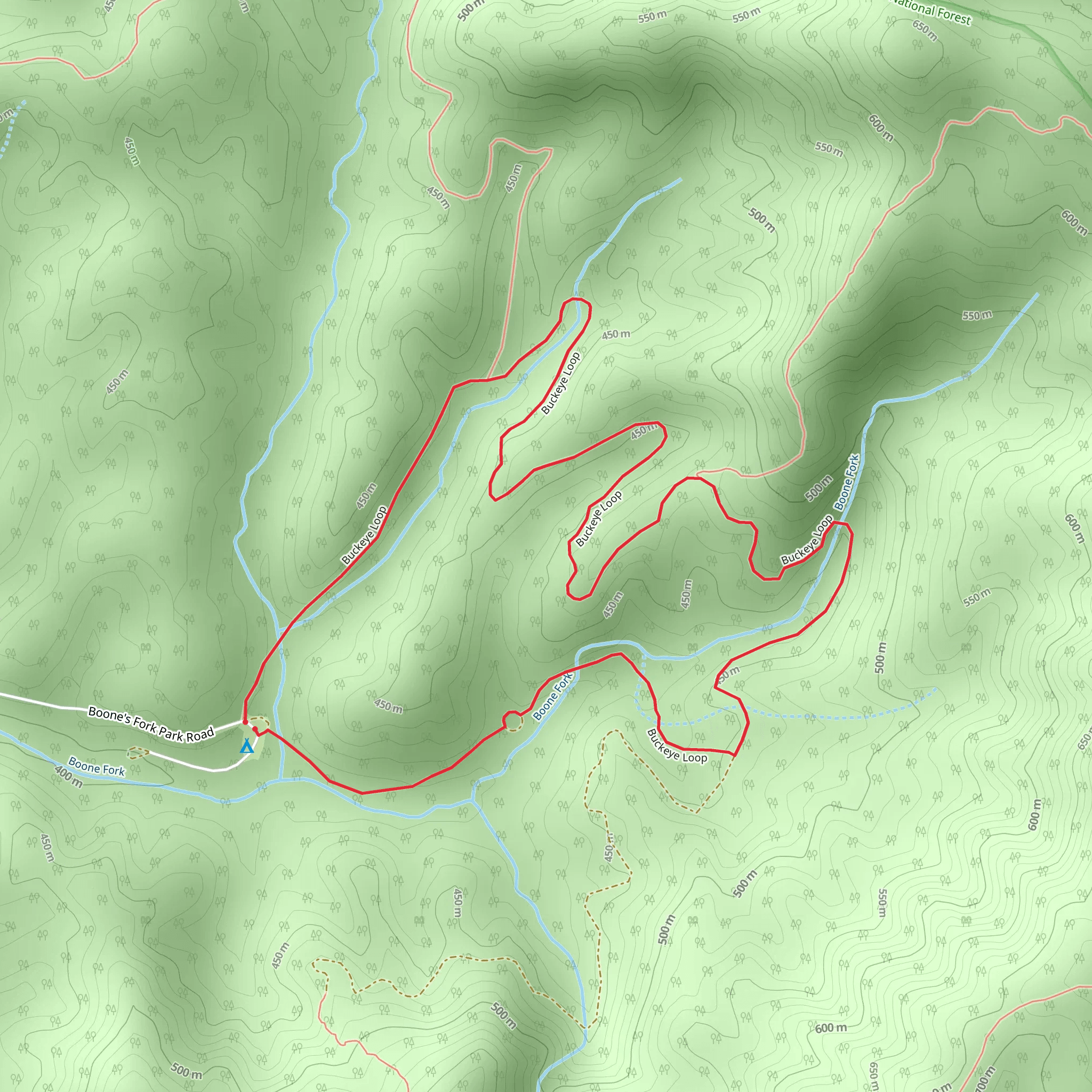 Buckeye Loop Trail mobile static map