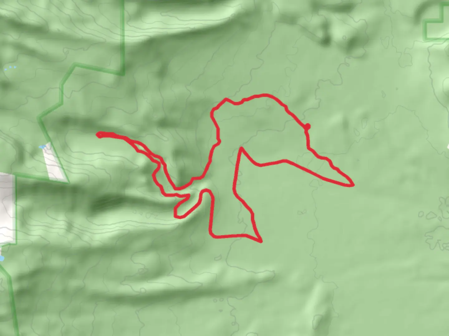 An image depicting the trail Metolius Windigo Loop Trail and its surrounding area.