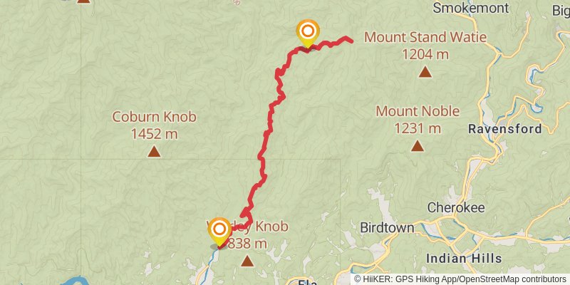 Sunkota Ridge Trail stage 3 Map