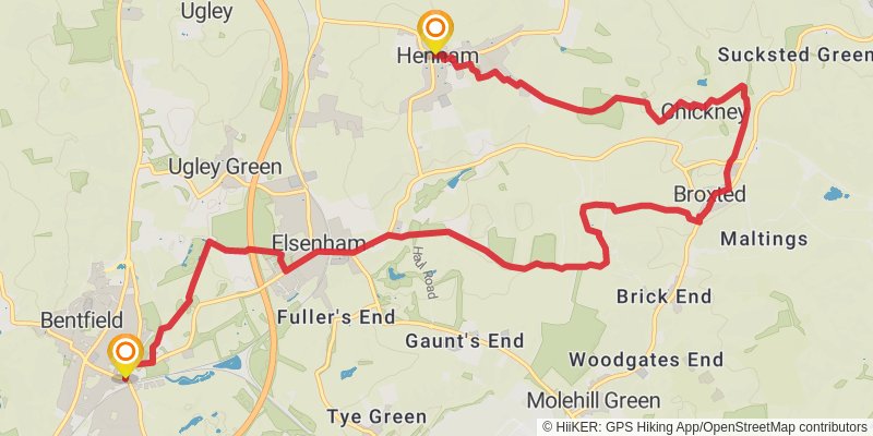 Uttlesford Way stage 5 Map