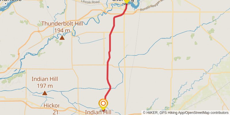 Hennepin Canal Parkway Trail spur 1 Map