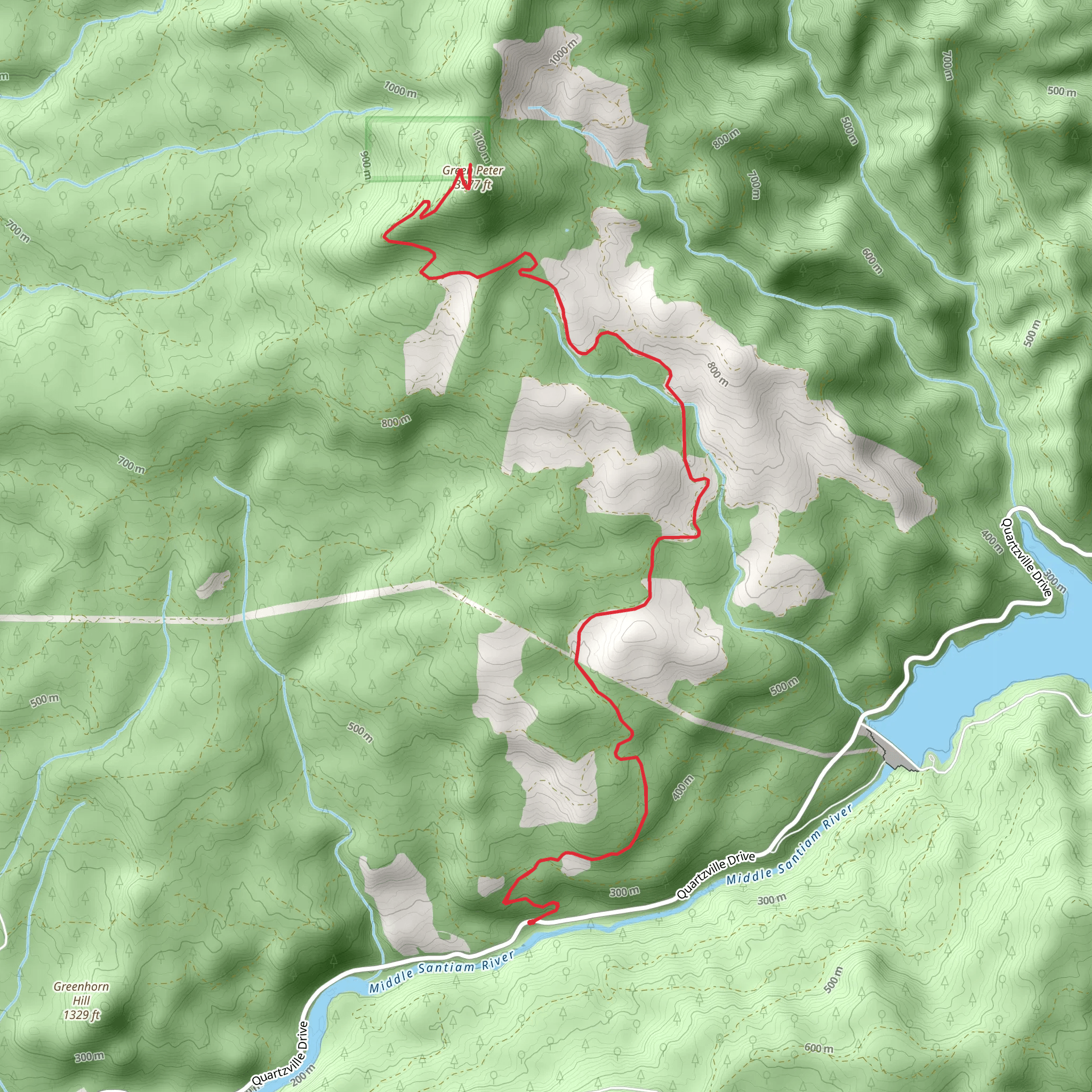 Green Peter mobile static map