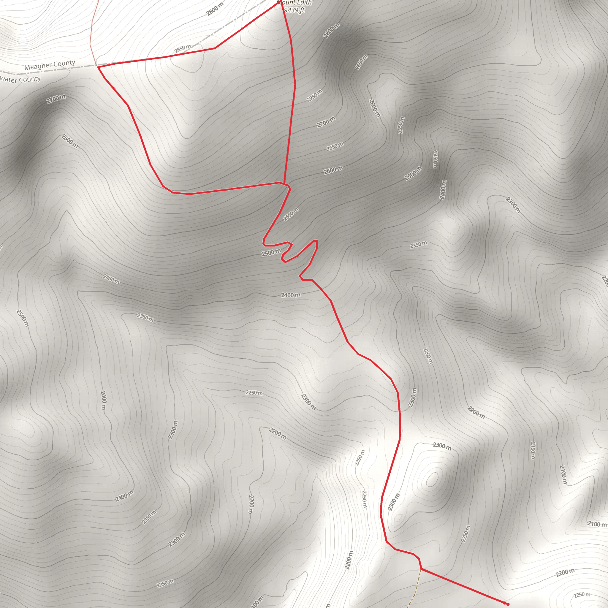 Mount Edith mobile static map