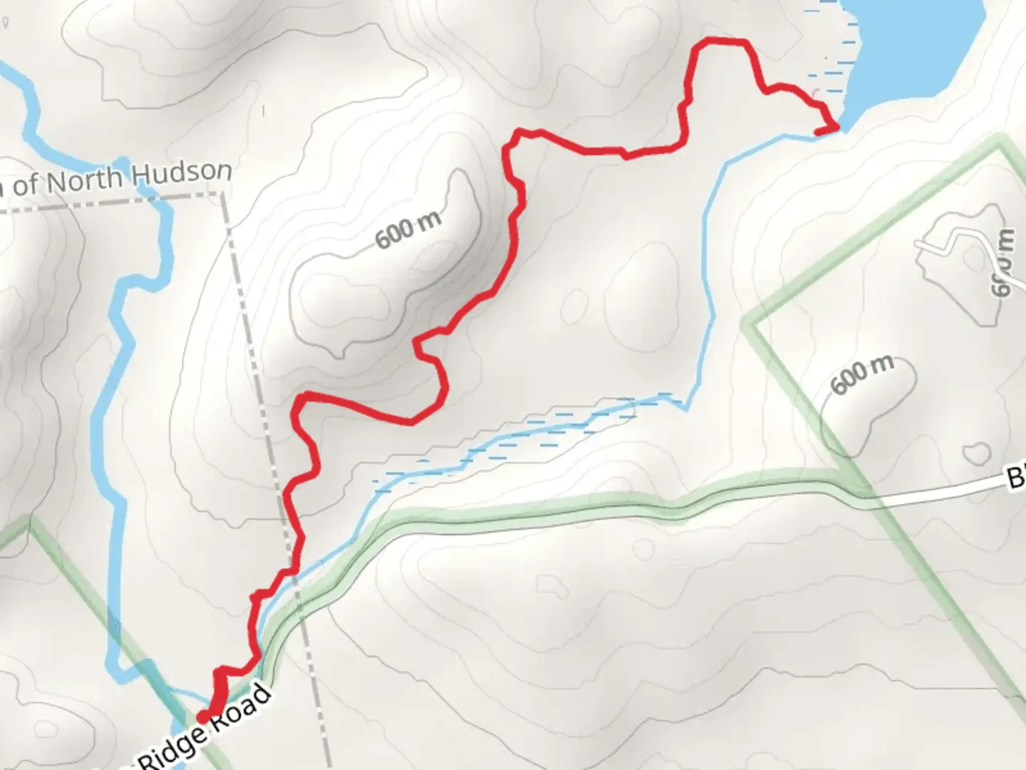 An image depicting the trail Wolf Pond Trail and its surrounding area.