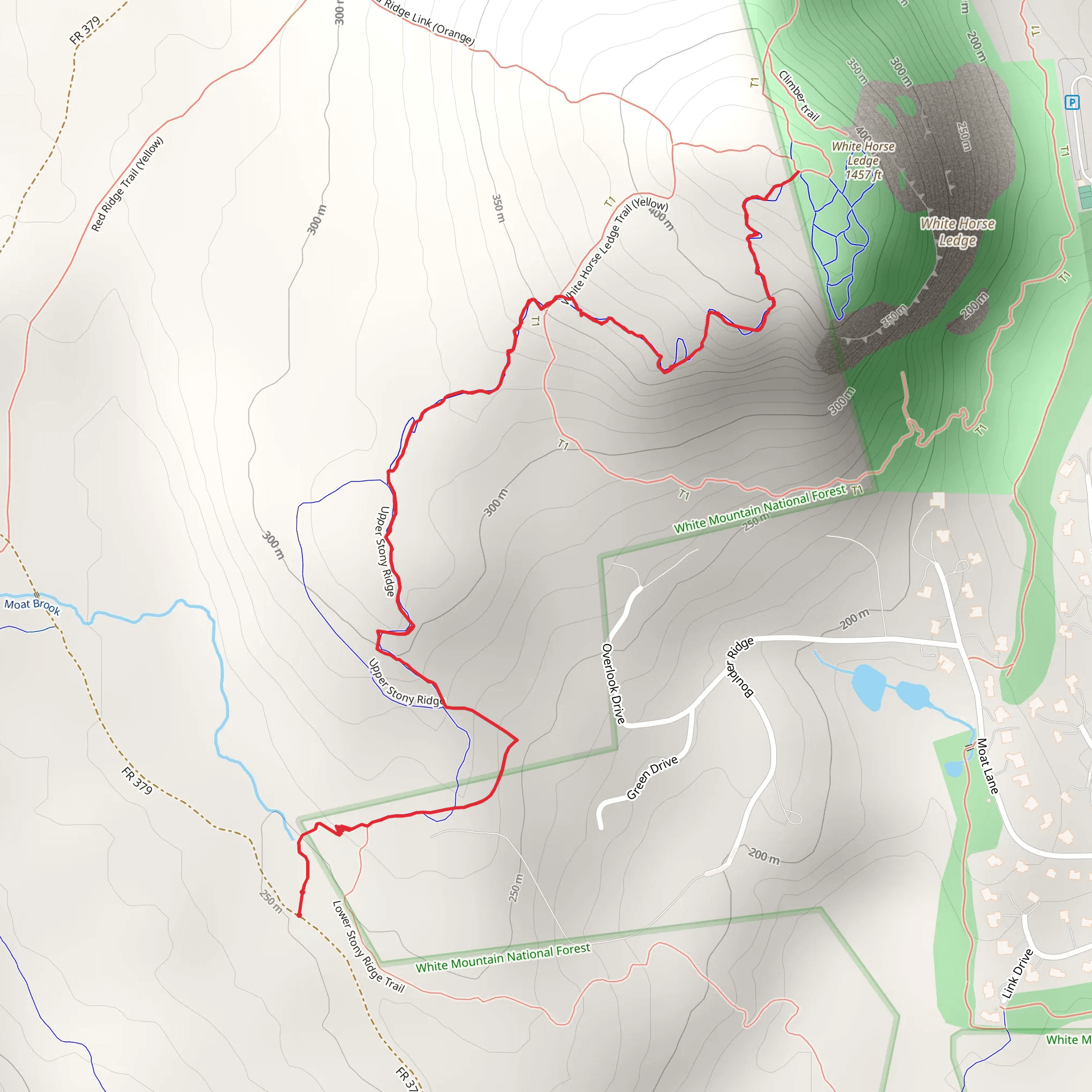 Upper Stony Ridge Trail mobile static map