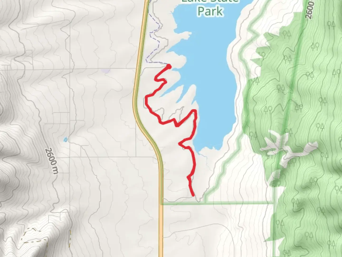 An image depicting the trail Cieneguilla Creek Walk and its surrounding area.