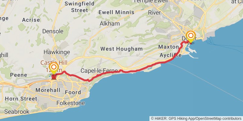 North Downs Way stage 11 Map