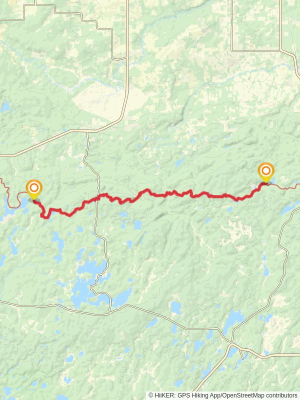 North Country Trail from Lake Three