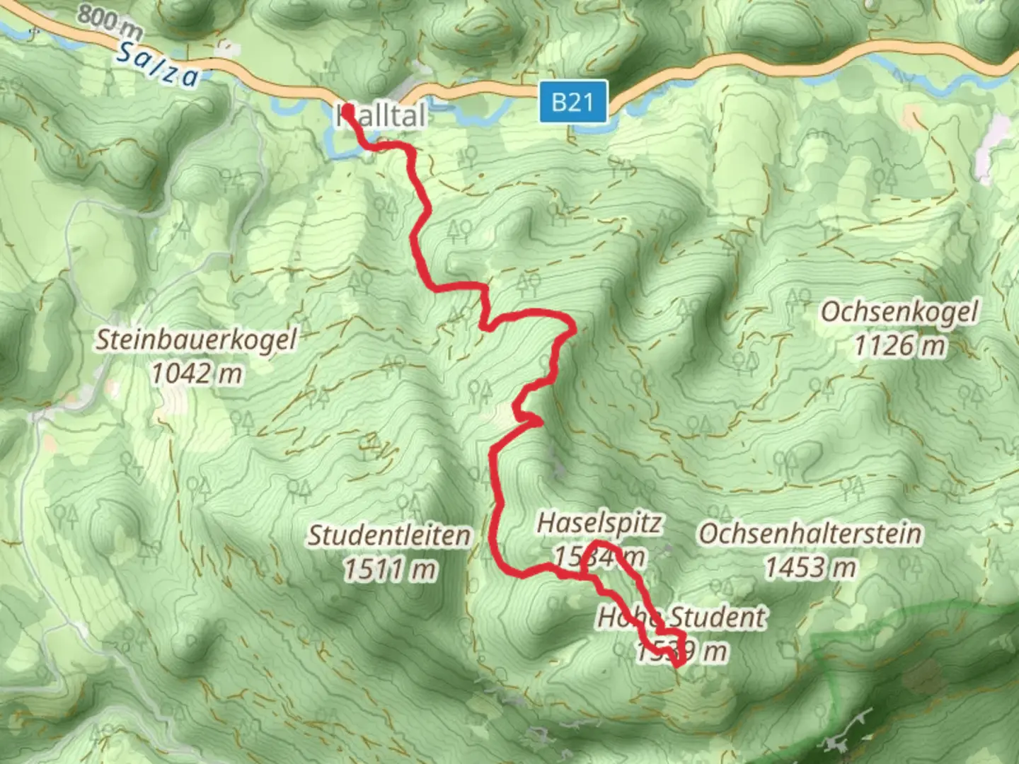 An image depicting the trail High Student - Summit Tour and its surrounding area.
