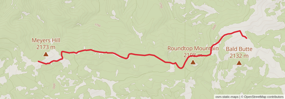 American Perimeter Trail - Rocky Mountains Primary stage 120 Map