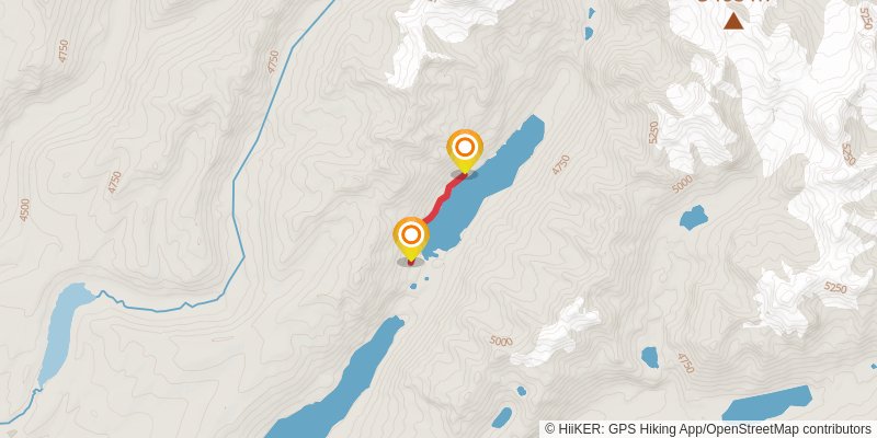 Cordillera Real Traverse spur 1 Map