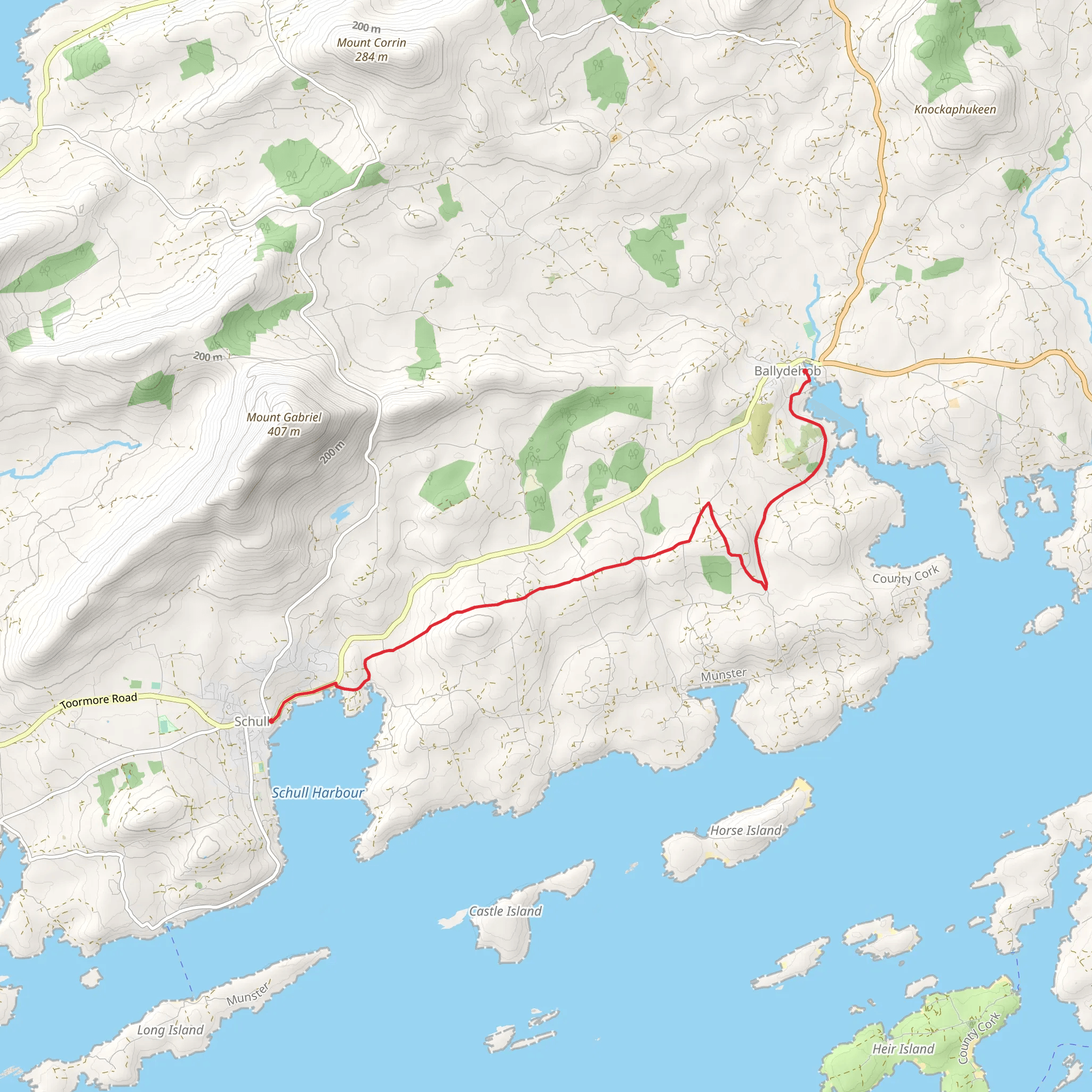Fastnet Trails - Butter Road Walk mobile static map