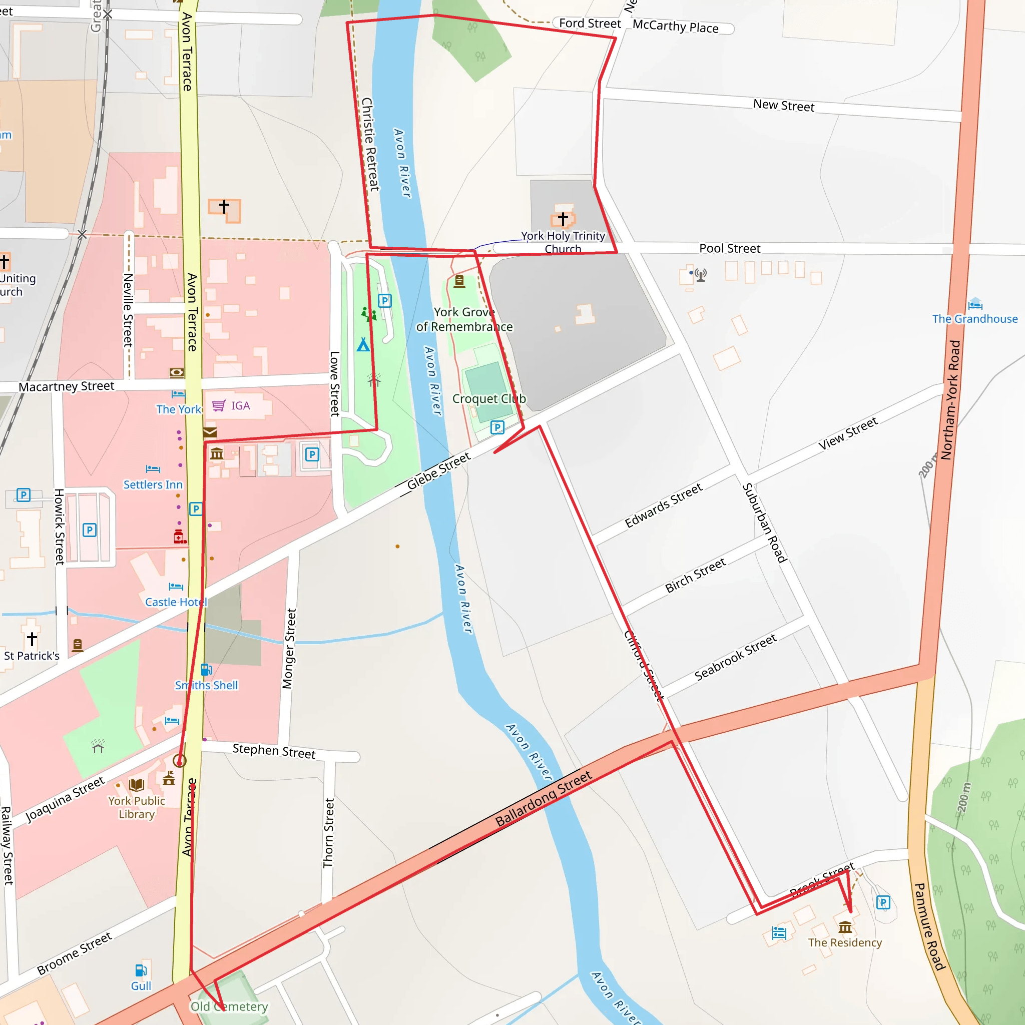 York Walks - Convicts and Crossings mobile static map