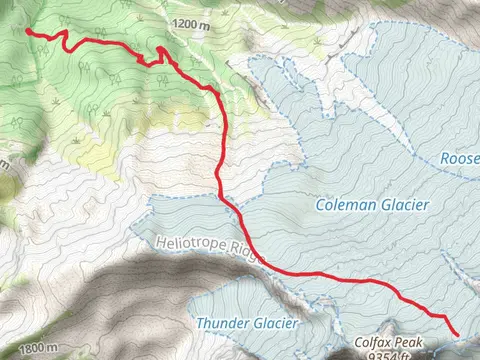 Heliotrope Ridge Trail and Coleman Deming Route
