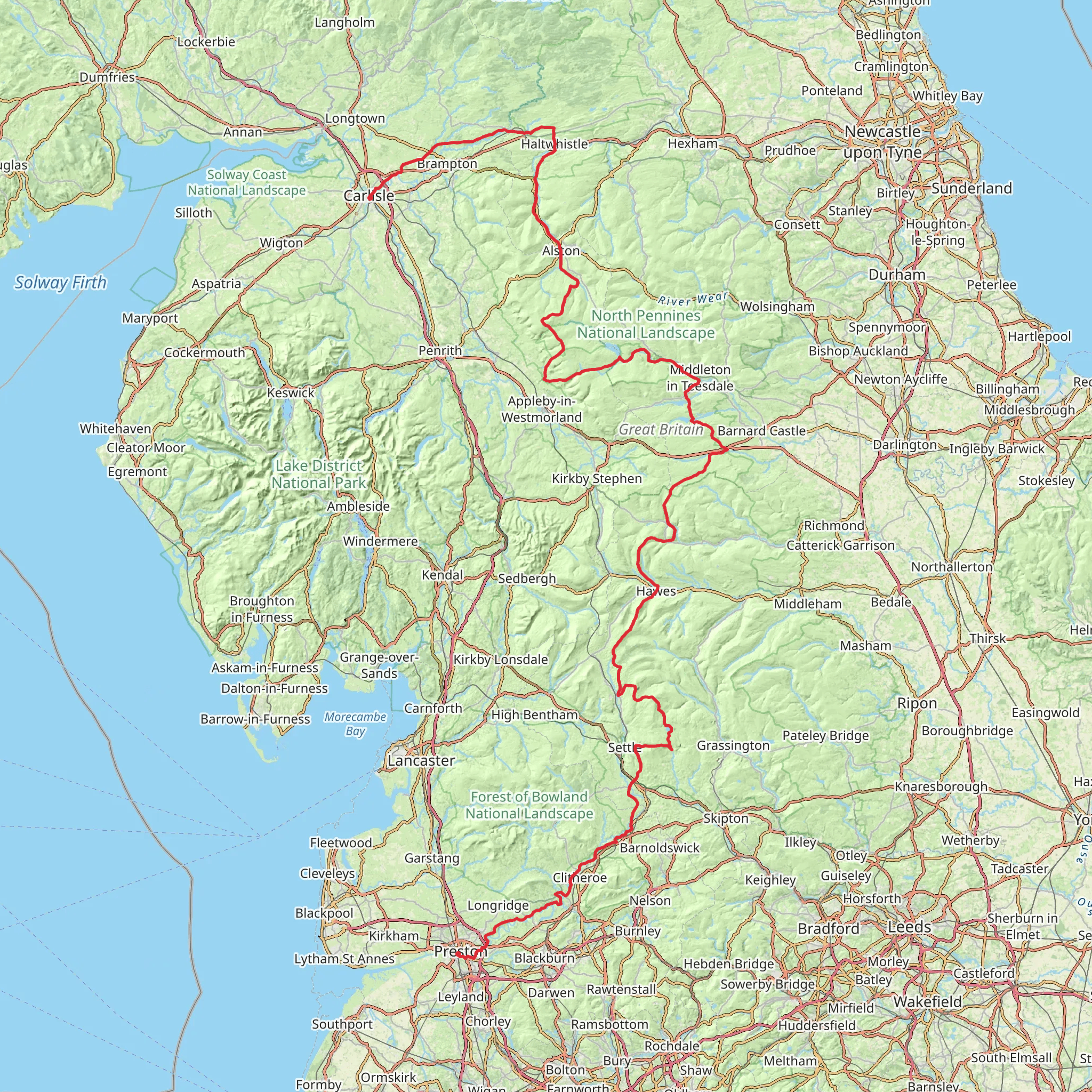 North West Way mobile static map