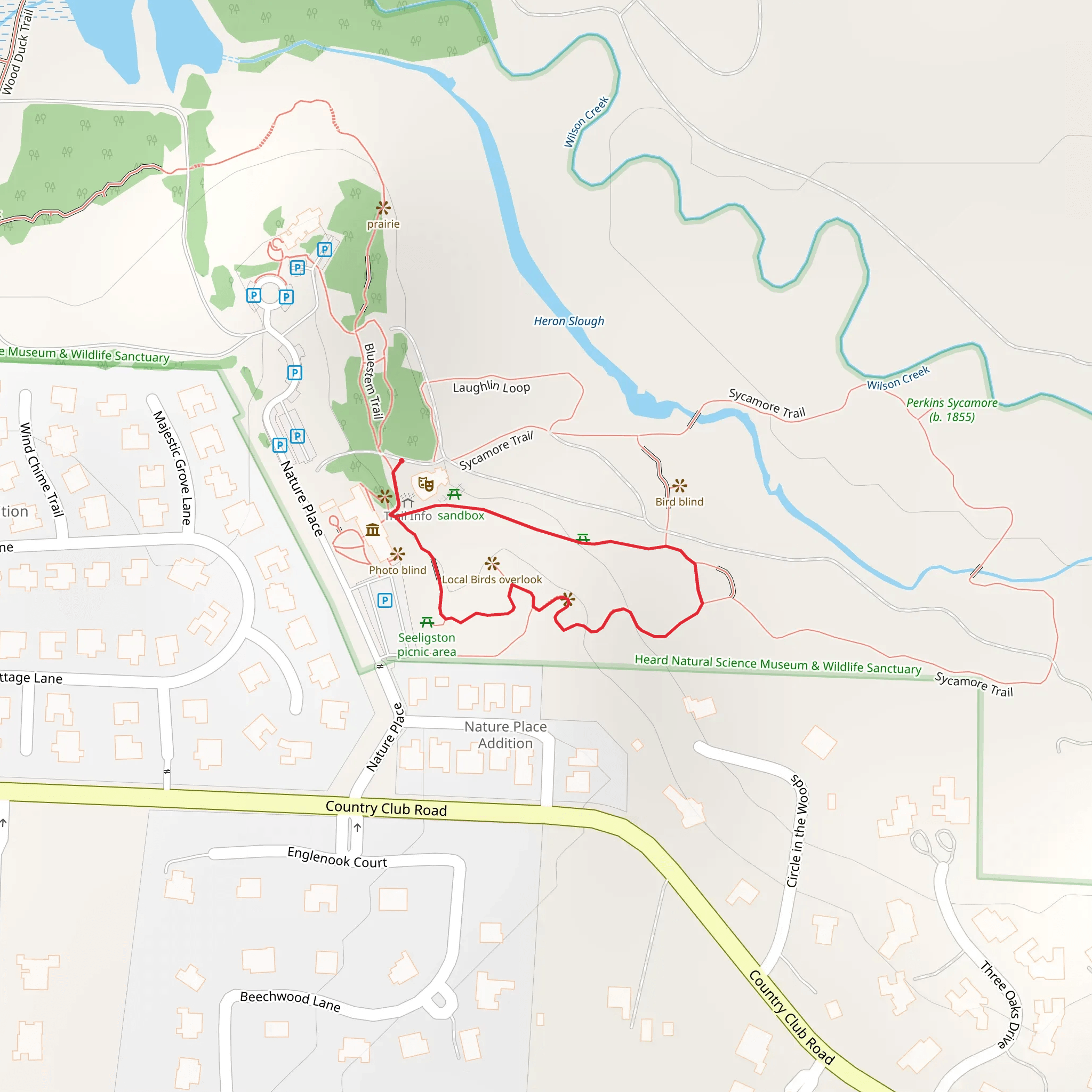 Hoot Owl Loop Trail mobile static map
