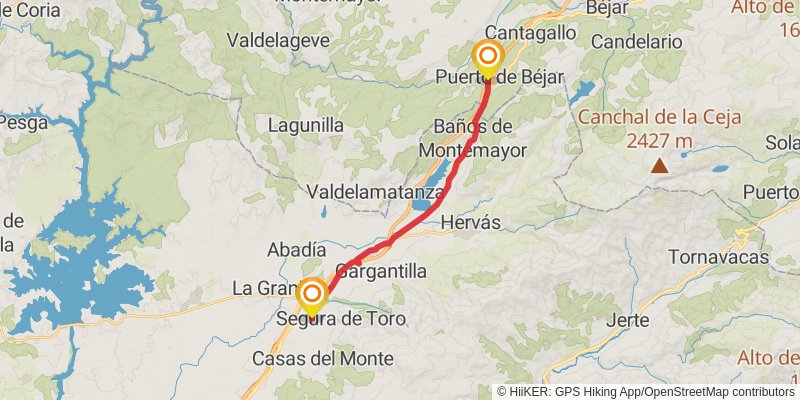 Via de la Plata stage 21 Map