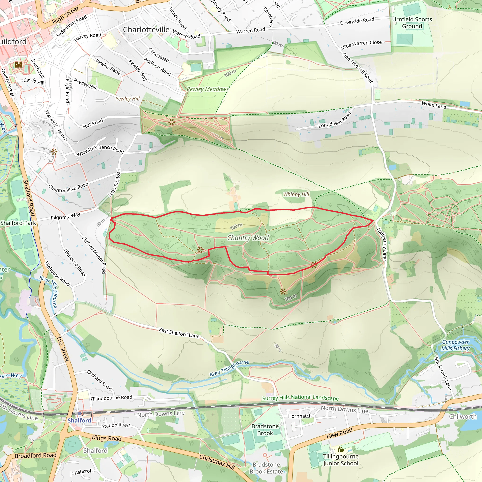 Chantry Wood mobile static map