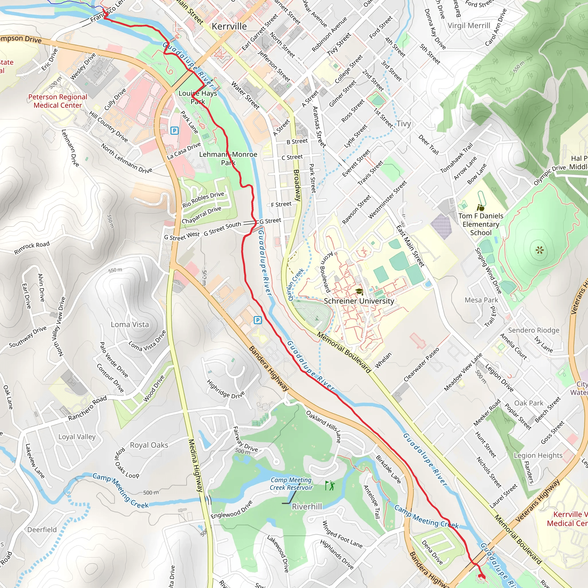 River Trail mobile static map