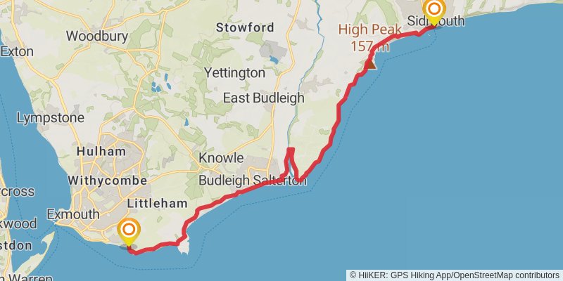 Plymouth to Dover Walk stage 11 Map