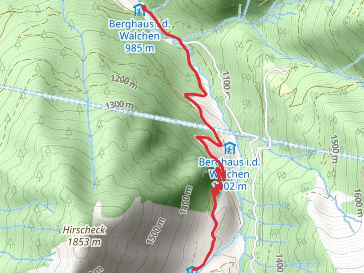 An image depicting the trail Englitztal Valley Hike and its surrounding area.