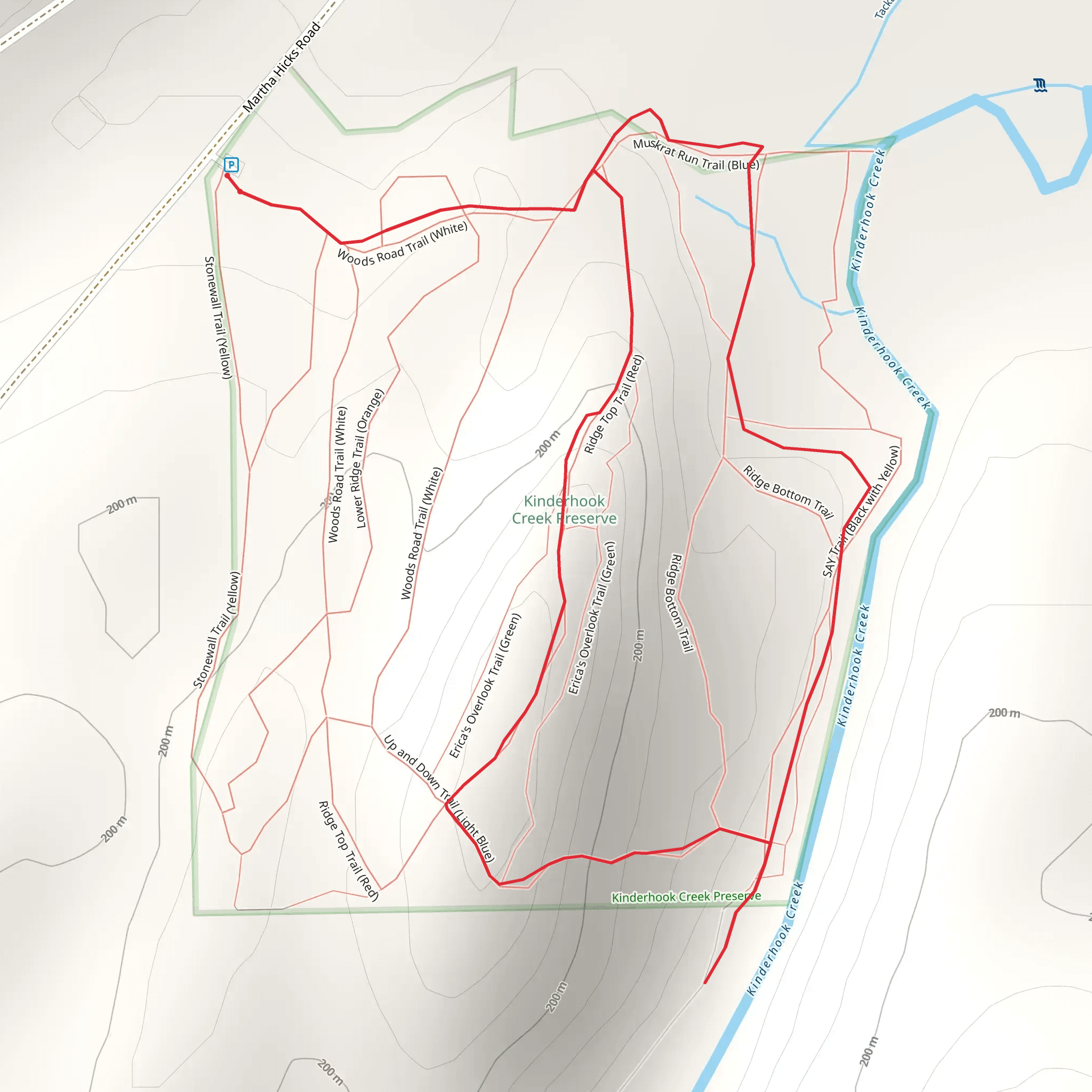 Ridge Top and Bottom from Martha Hicks Road mobile static map