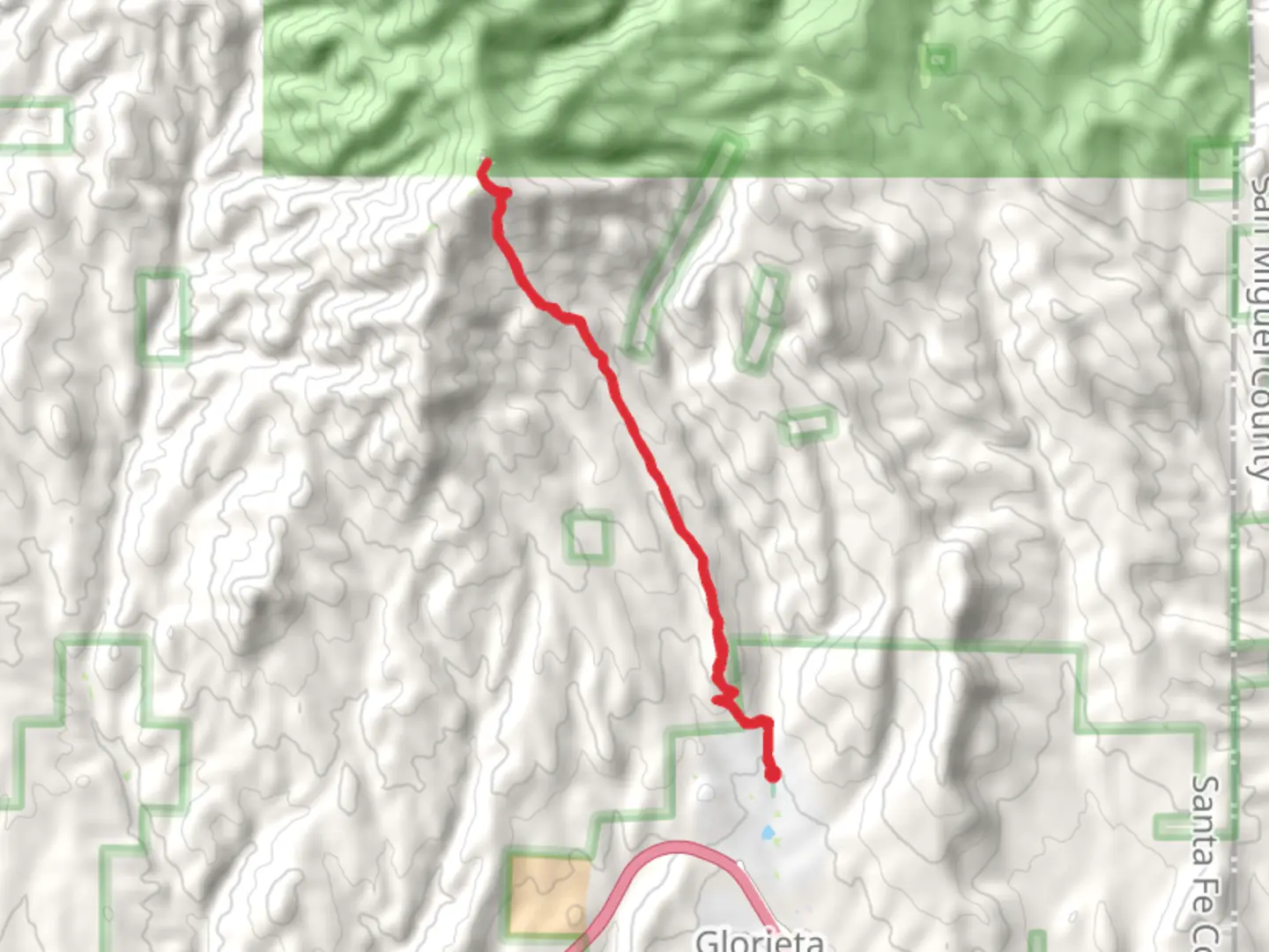 An image depicting the trail Glorieta Baldy Trail and its surrounding area.