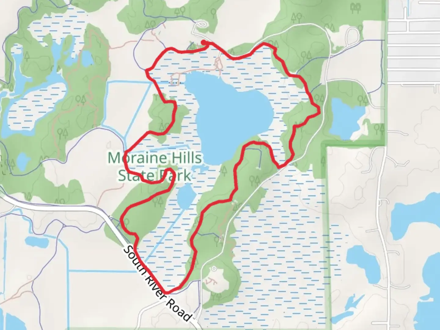 An image depicting the trail Lake Defiance Loop Trail and its surrounding area.